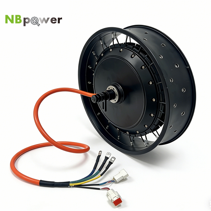 Qs Motor 273 8000W Hub Motor - NBpower/QS 273 40H 48-96v Rated 72V