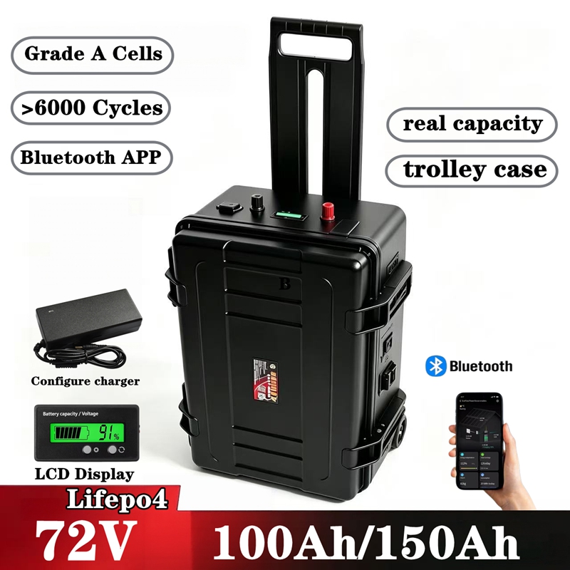 Lifepo4 72V 100Ah Battery Pack Ev - 72V Waterproof LiFepo4 Lithium Battery Pack